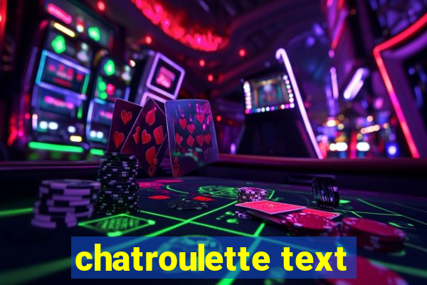 chatroulette text